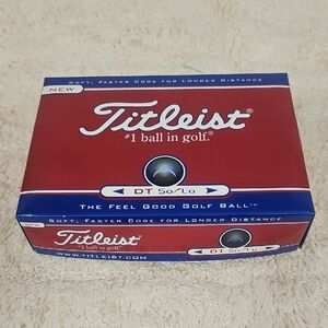 Titleist Red & Blue Golf Ball Pack - Bank Logo -New 4 Packs Of 3 -12 Total Balls
